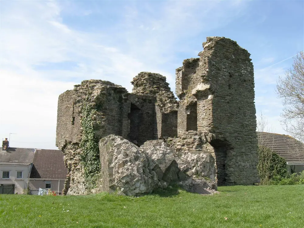 The ruins of Loughor Castle
