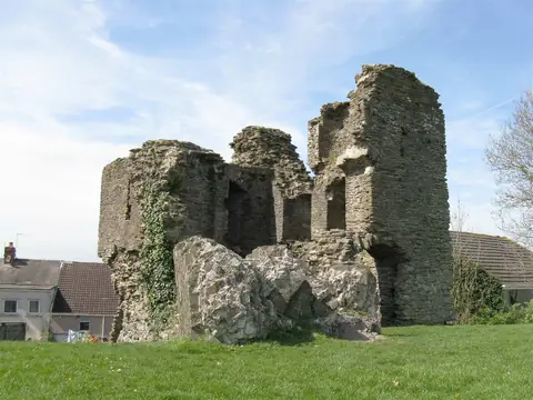 The ruins of Loughor Castle
